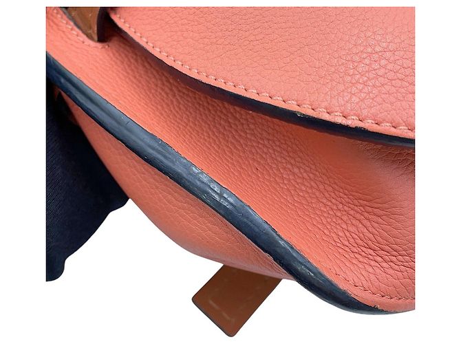 Gate Borsa a tracolla Loewe in pelle marrone e rosa - vista 10