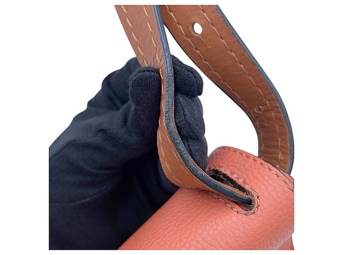 Gate Borsa a tracolla Loewe in pelle marrone e rosa - vista 13