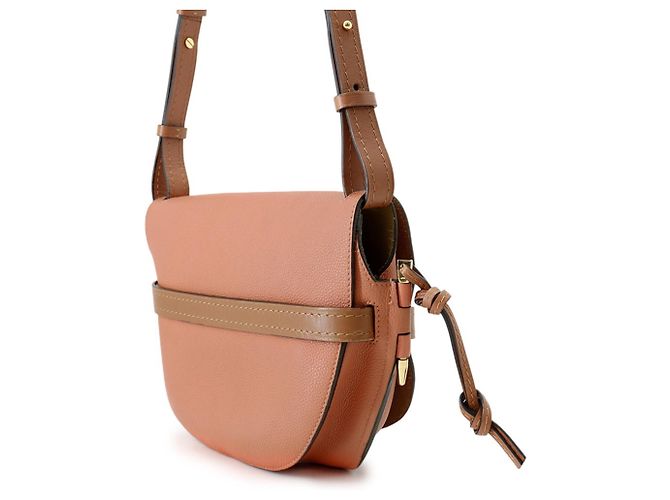 Gate Borsa a tracolla Loewe in pelle marrone e rosa - vista 2
