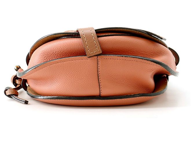 Gate Borsa a tracolla Loewe in pelle marrone e rosa - vista 3