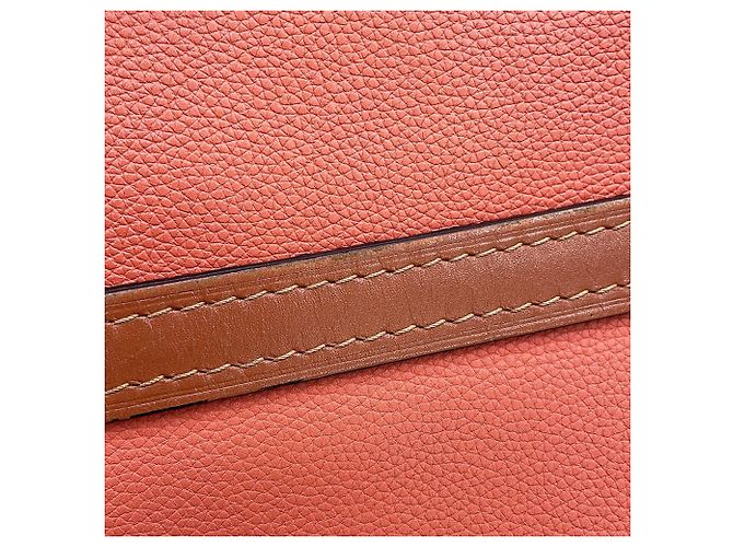 Gate Borsa a tracolla Loewe in pelle marrone e rosa - vista 9