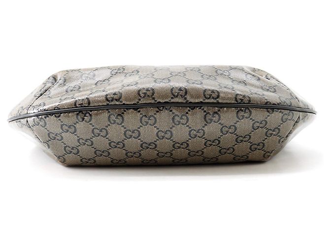 Borsa a tracolla Gucci GG Crystal Leather Marrone Nero D'oro - vista 3