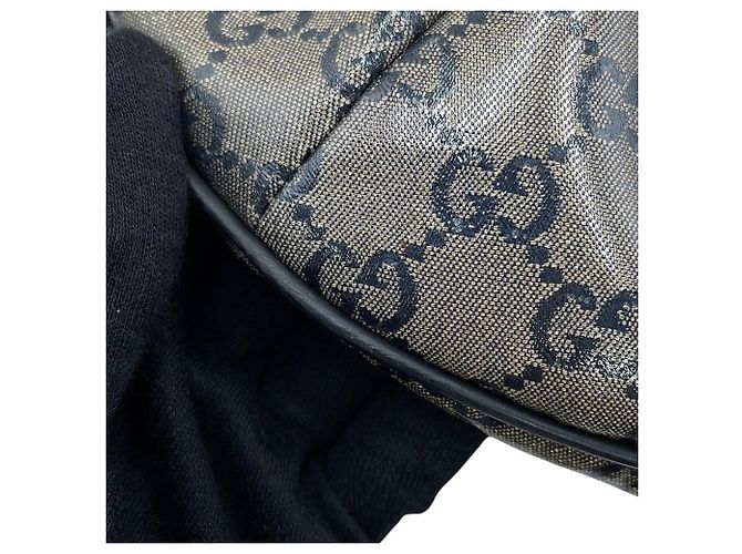 Borsa a tracolla Gucci GG Crystal Leather Marrone Nero D'oro - vista 6