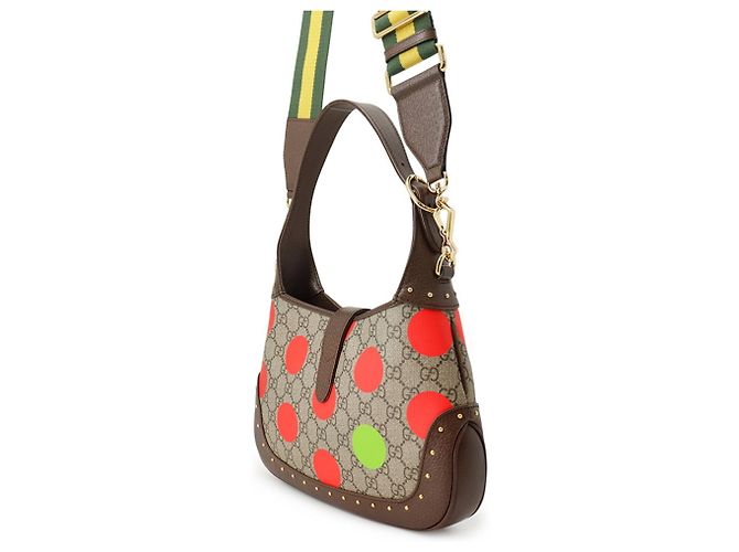 Borsa a spalla piccola Gucci Jackie 1961 Multicolore Beige - vista 2