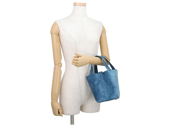Hermès Sac à main Hermes Picotin PM Bleu - vue 4