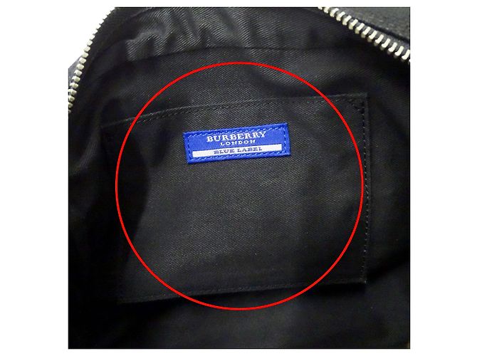 Borsa in tela Burberry Blue Label Nero - vista 7