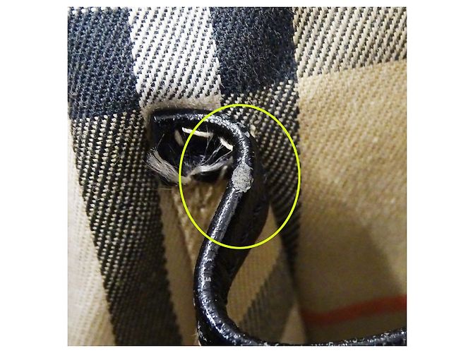 Burberry Shopper aus schwarzem Leder - Ansicht 15
