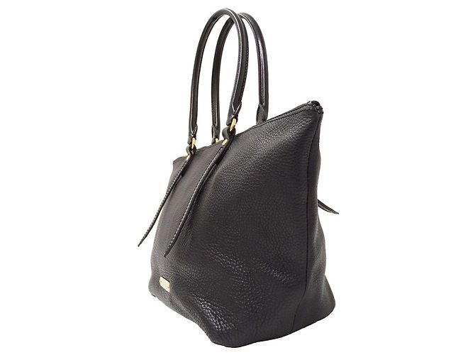 Burberry Shopper aus schwarzem Leder - Ansicht 4