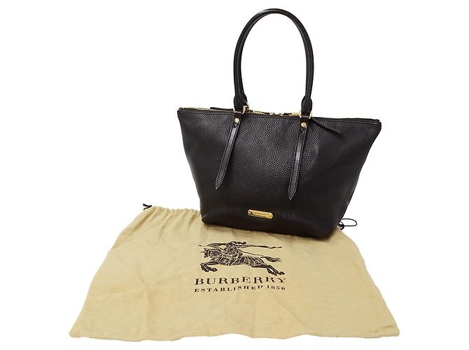 Burberry Shopper aus schwarzem Leder - Ansicht 5