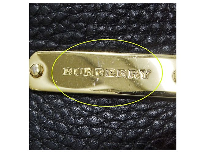 Burberry Shopper aus schwarzem Leder - Ansicht 9