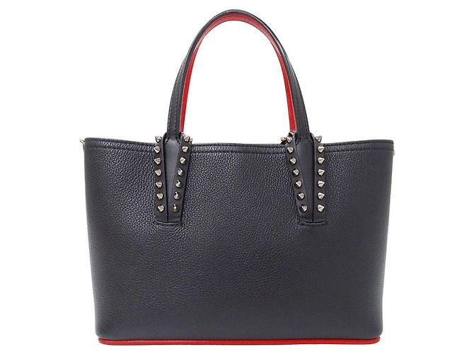 Borsa a mano Christian Louboutin Cabata Mini Nero Rosso - vista 2