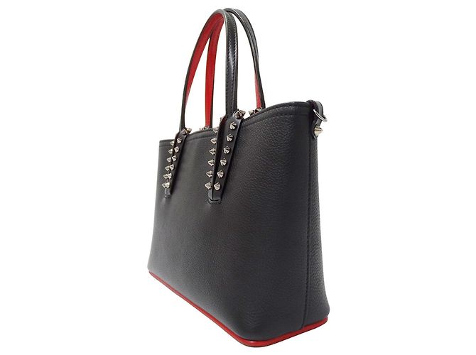 Borsa a mano Christian Louboutin Cabata Mini Nero Rosso - vista 4