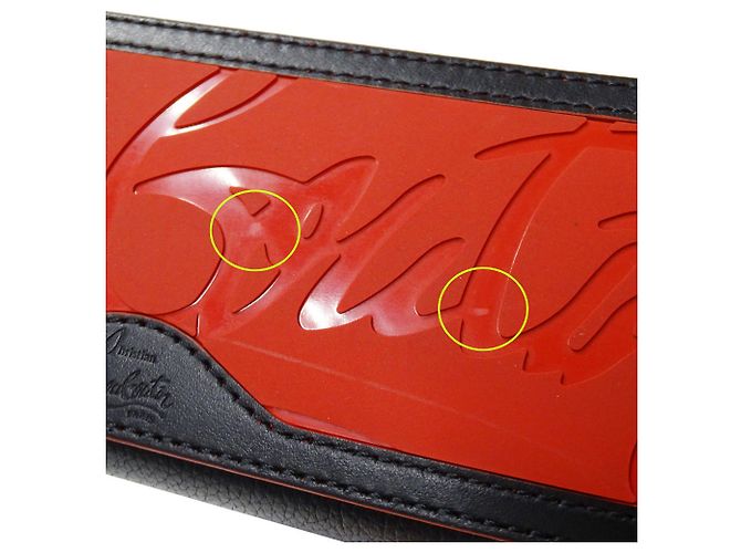 Borsa a mano Christian Louboutin Cabata Mini Nero Rosso - vista 9