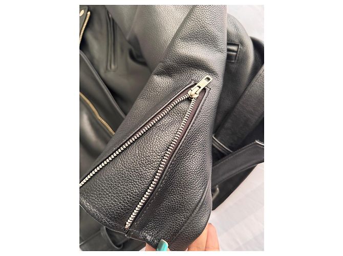 Autre Marque Schott Perfecto Giacca da biker in pelle nera Nero - vista 10