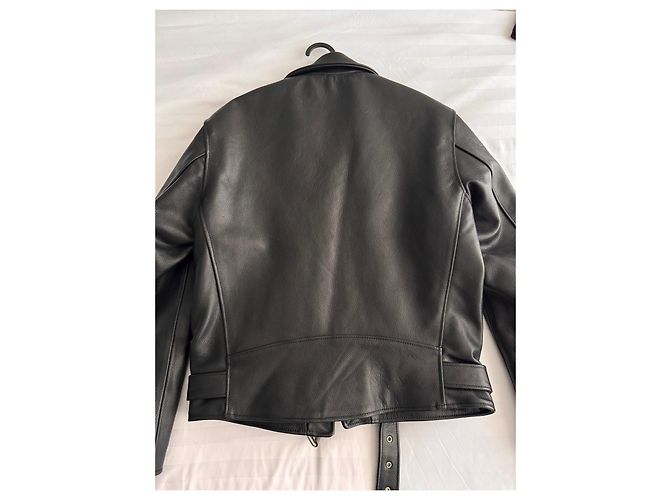 Autre Marque Schott Perfecto Giacca da biker in pelle nera Nero - vista 4