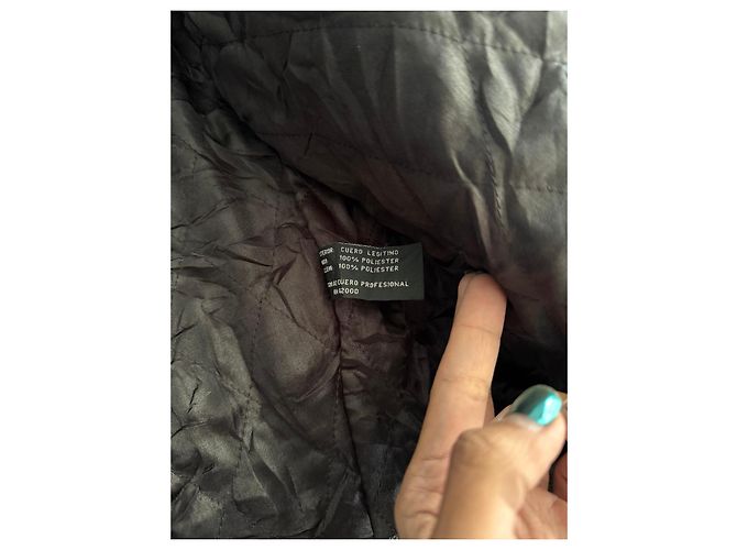 Autre Marque Schott Perfecto Giacca da biker in pelle nera Nero - vista 5