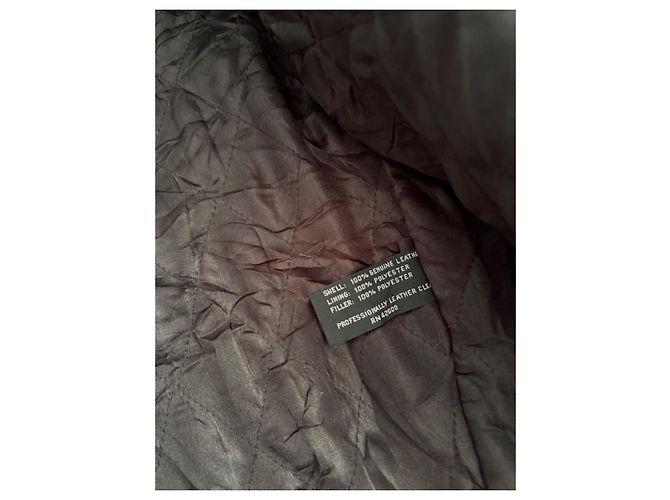 Autre Marque Schott Perfecto Giacca da biker in pelle nera Nero - vista 6