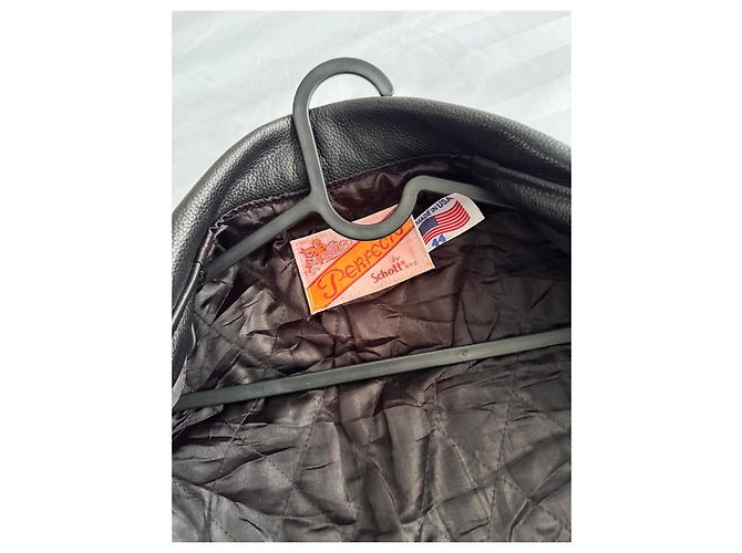 Autre Marque Schott Perfecto Giacca da biker in pelle nera Nero - vista 8