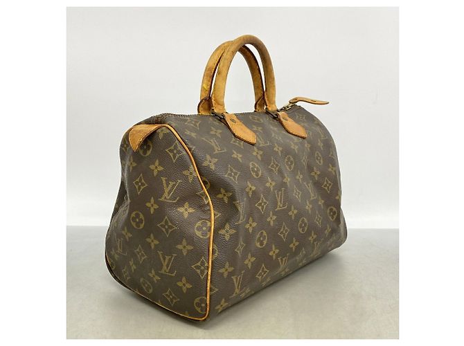 Borsa Louis Vuitton Monogram Speedy 30 Marrone - vista 2