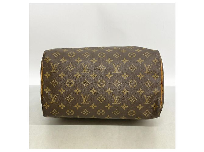 Borsa Louis Vuitton Monogram Speedy 30 Marrone - vista 3