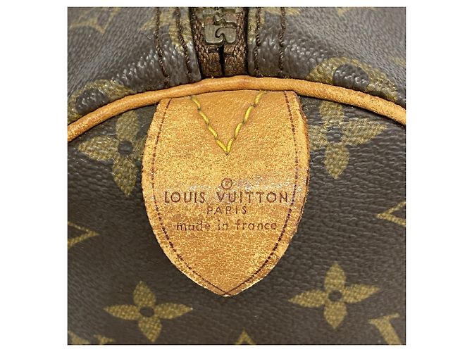 Borsa Louis Vuitton Monogram Speedy 30 Marrone - vista 5