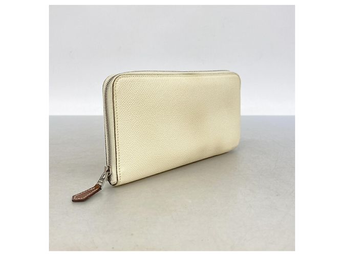 Hermès Cartera larga Hermes Azap en piel Epsom Blanco - vista 2