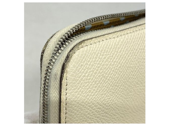 Hermès Cartera larga Hermes Azap en piel Epsom Blanco - vista 5
