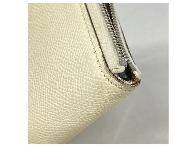 Hermès Cartera larga Hermes Azap en piel Epsom Blanco - vista 6