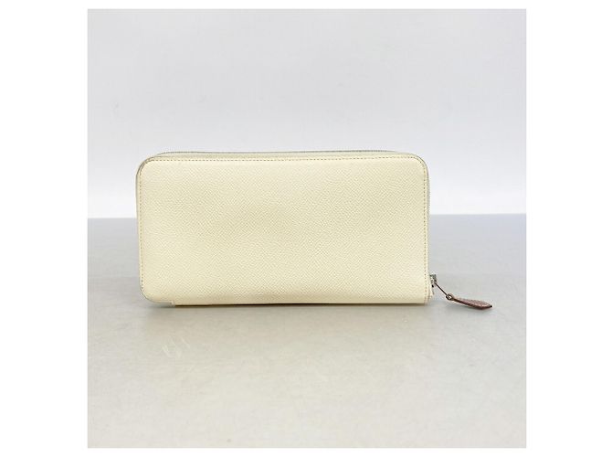 Hermès Cartera larga Hermes Azap en piel Epsom Blanco - vista 8