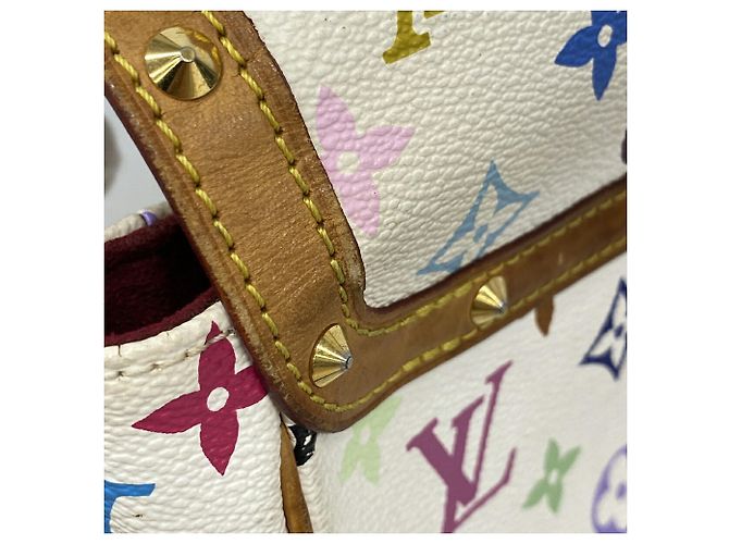 Louis Vuitton Monogram Multicolor Sologne Schultertasche Weiß - Ansicht 7