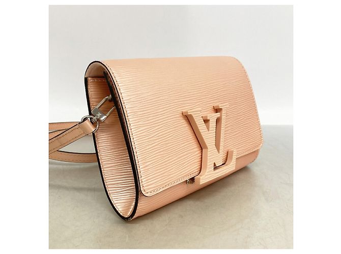 Borsa a tracolla Louis Vuitton Epi Pochette Louise PM Rosa - vista 2