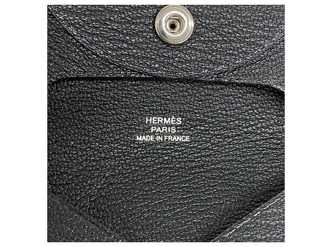 Hermès Monedero Hermes Bastia Chevre Mysore Negro - vista 4