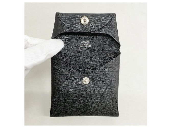 Hermès Monedero Hermes Bastia Chevre Mysore Negro - vista 5
