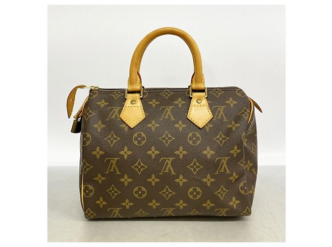 Bolso Louis Vuitton Monogram Speedy 25 Castaño - vista 11