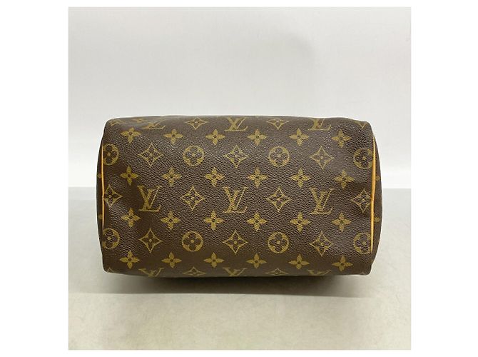 Bolso Louis Vuitton Monogram Speedy 25 Castaño - vista 3