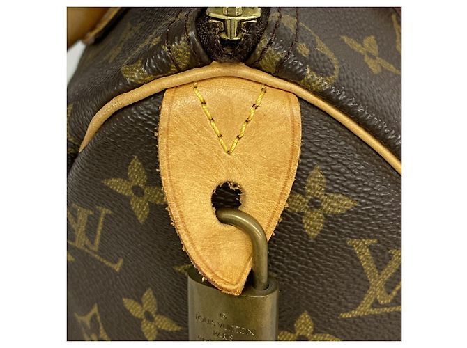 Bolso Louis Vuitton Monogram Speedy 25 Castaño - vista 8