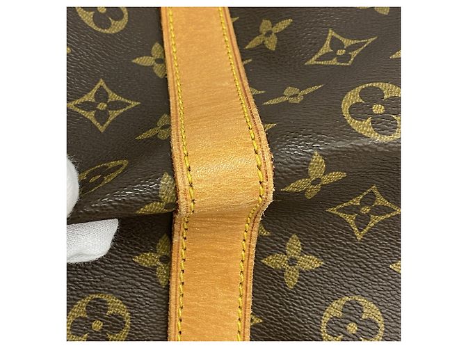 Louis Vuitton Boston Monogram Keepall Bandoulière 60 Castaño - vista 7