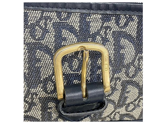Borsa a tracolla Christian Dior Trotter Canvas Blu navy - vista 11