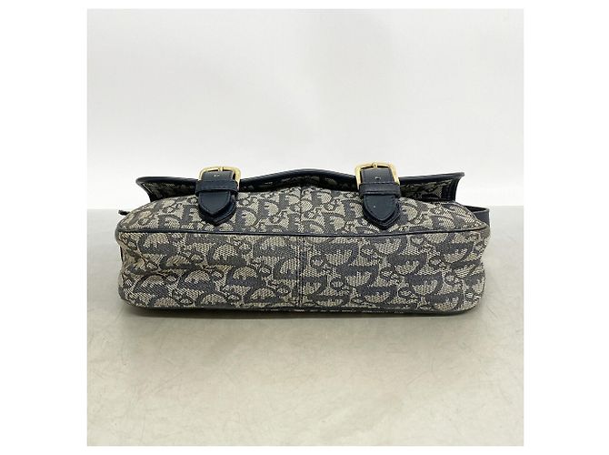 Borsa a tracolla Christian Dior Trotter Canvas Blu navy - vista 3