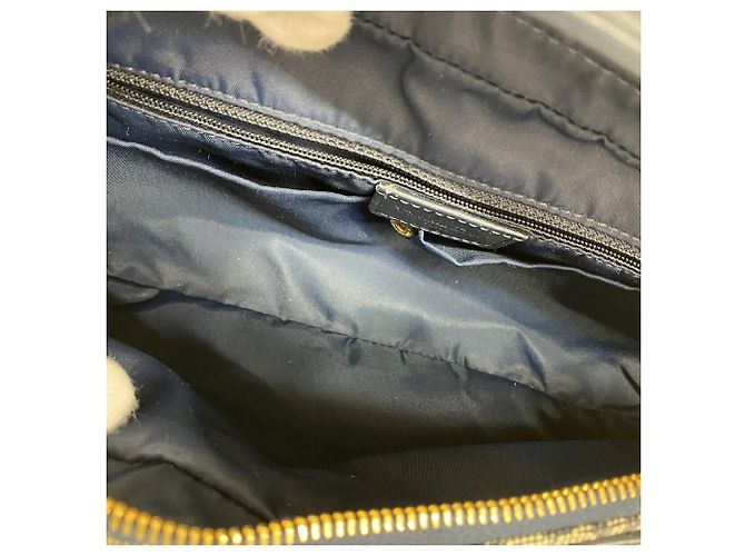 Borsa a tracolla Christian Dior Trotter Canvas Blu navy - vista 4