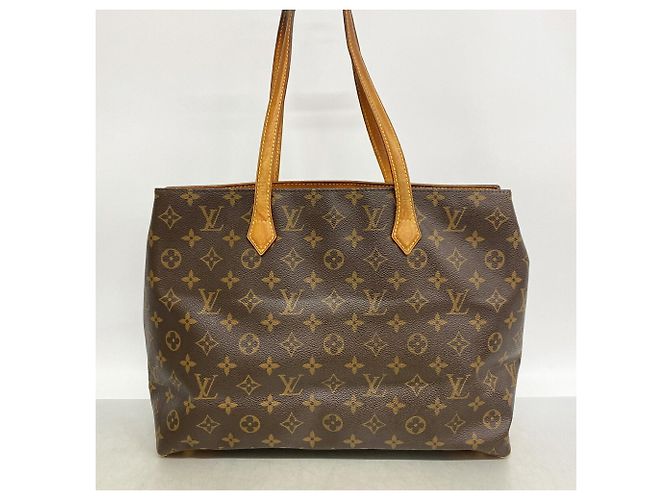 Borsa Tote Louis Vuitton Monogram Wilshire MM Marrone - vista 11