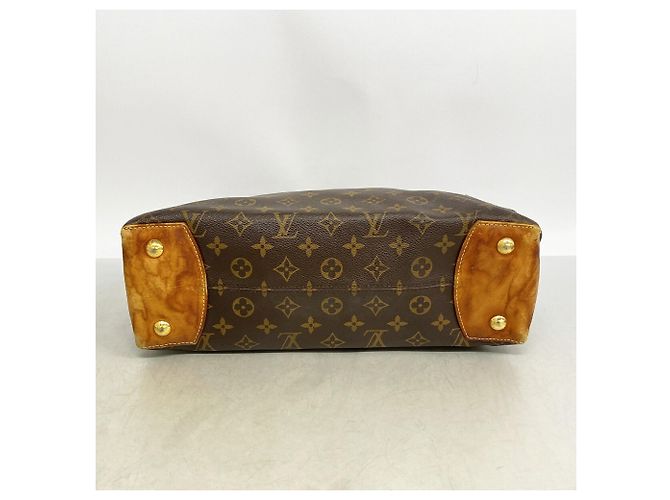 Borsa Tote Louis Vuitton Monogram Wilshire MM Marrone - vista 3