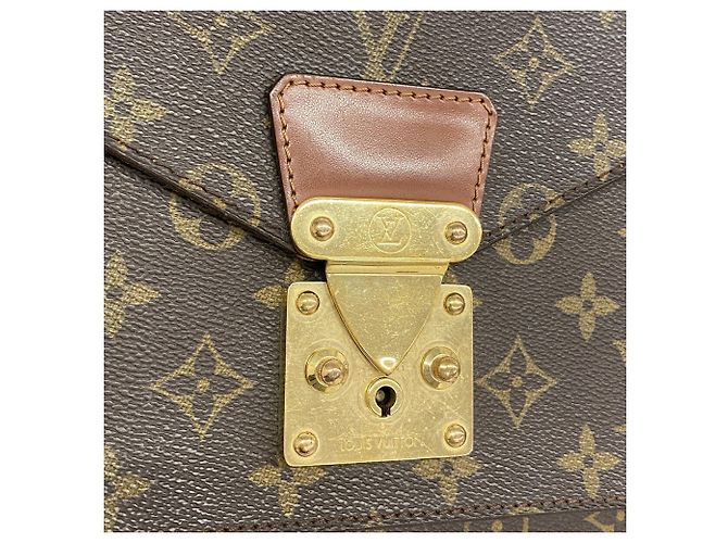 Bolsa Louis Vuitton Monogram Monceau 28 Marrom - vista 13