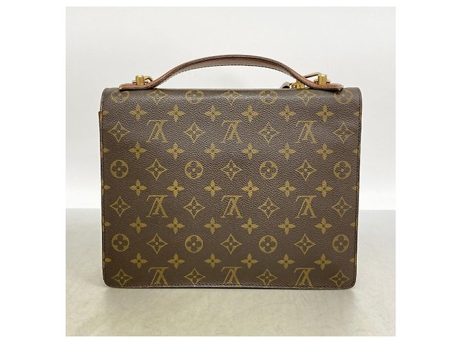 Bolsa Louis Vuitton Monogram Monceau 28 Marrom - vista 14