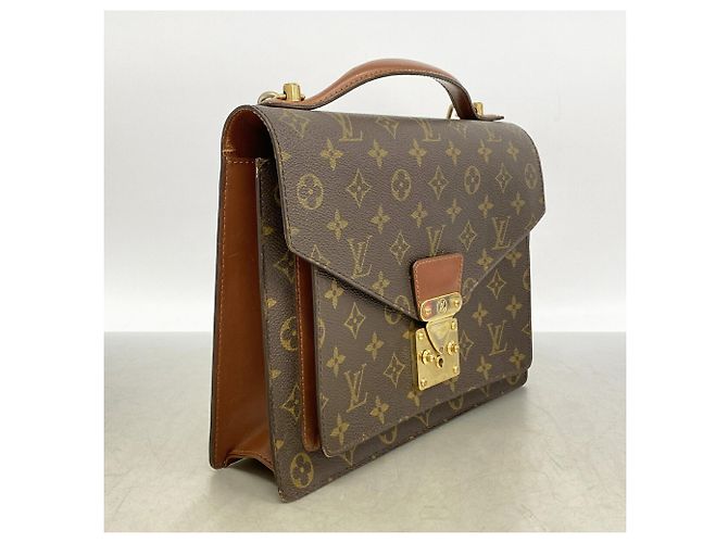 Bolsa Louis Vuitton Monogram Monceau 28 Marrom - vista 2