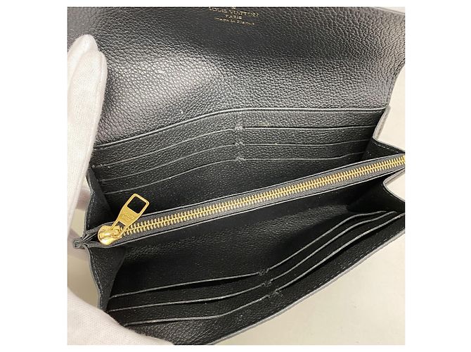 Louis Vuitton Monogram Empreinte Portefeuille Sarah Long Wallet Schwarz - Ansicht 3