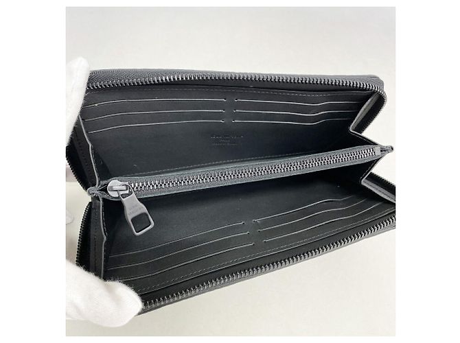 Louis Vuitton Monogram Taurillon Zippy Wallet Black - view 3