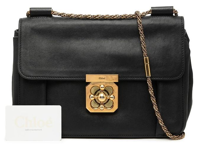 Borsa a tracolla con catena Chloé Elsie Nero - vista 7