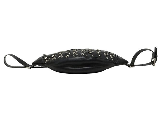 Borsa a tracolla Jimmy Choo Star Studded Delhi Nero - vista 3