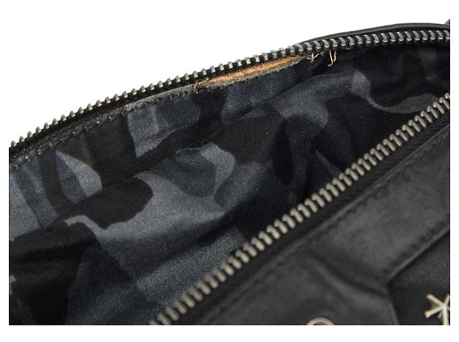 Borsa a tracolla Jimmy Choo Star Studded Delhi Nero - vista 6